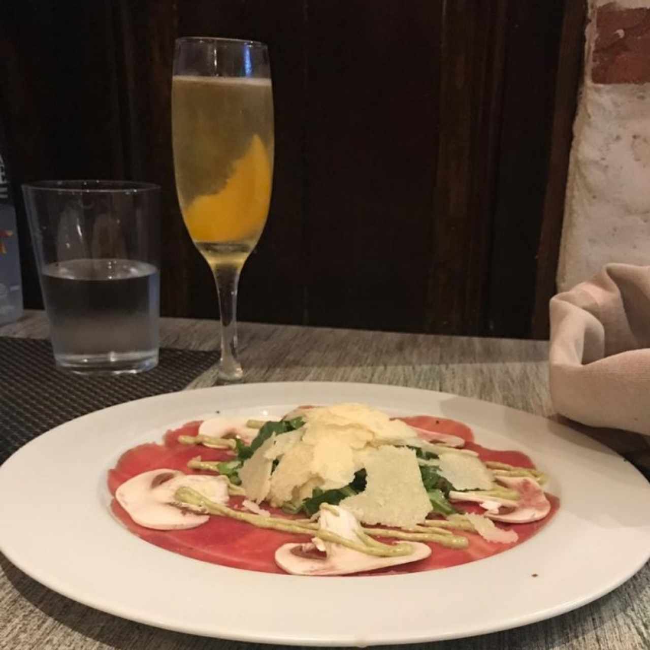 Carpaccio (como entrada)