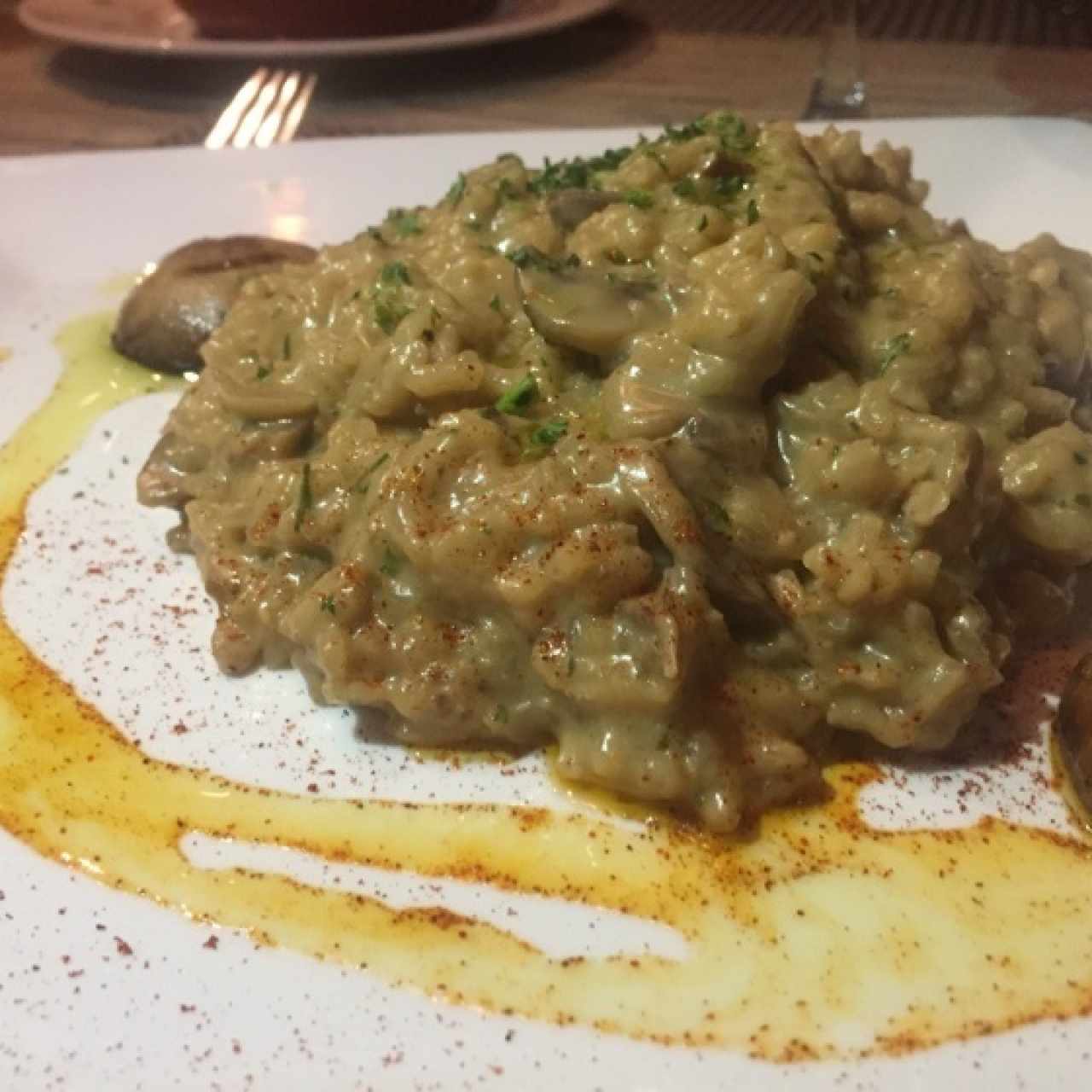 risotto de hongos