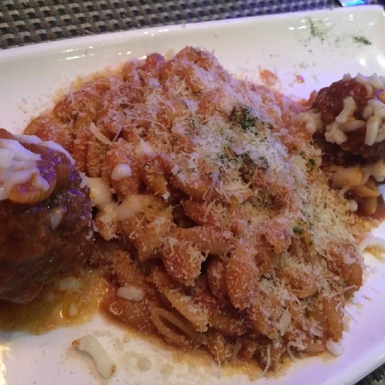 Polpette con orecchiette a la Ragu