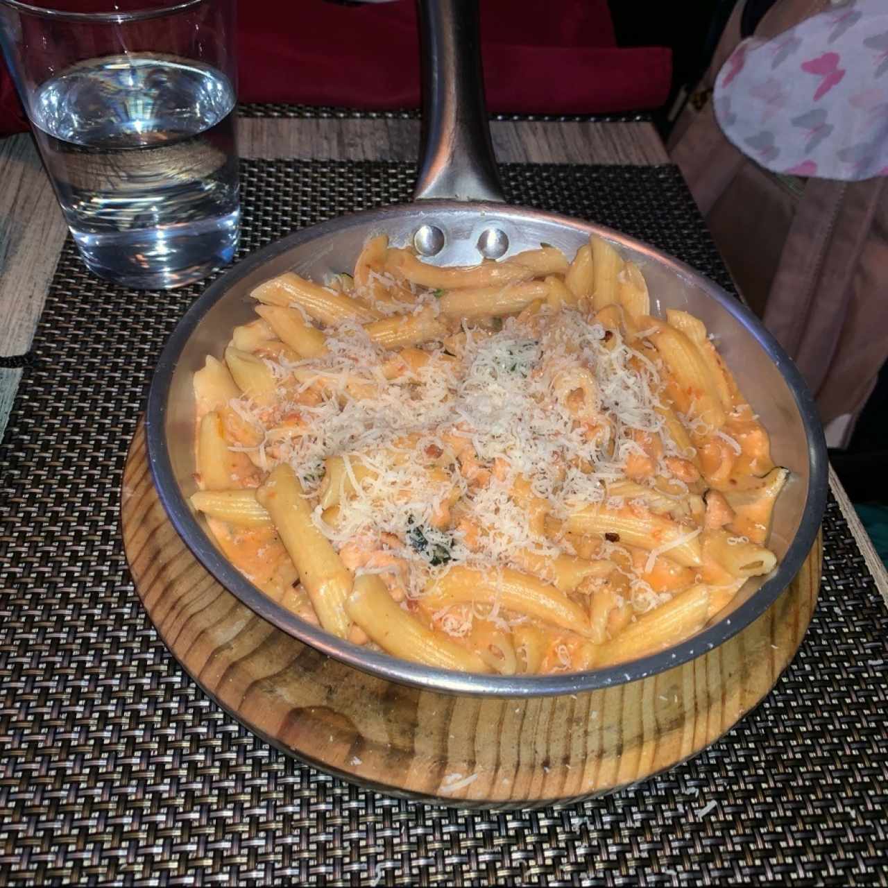 penne con salmon 