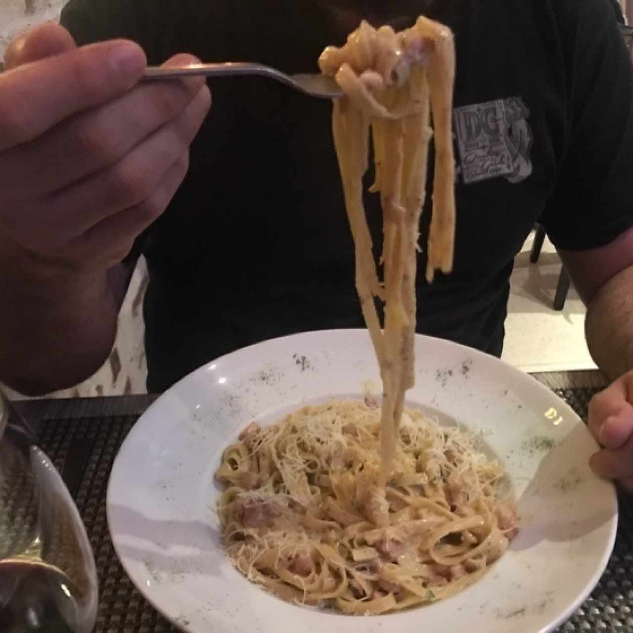 fettuccine a la Boscaiola