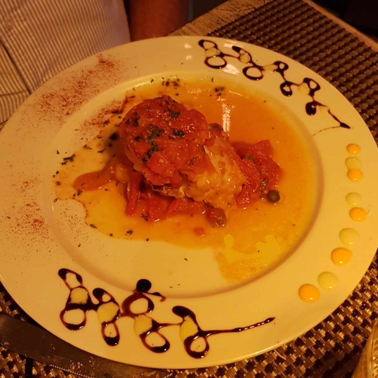 Filete de Corvina a la Livornesa