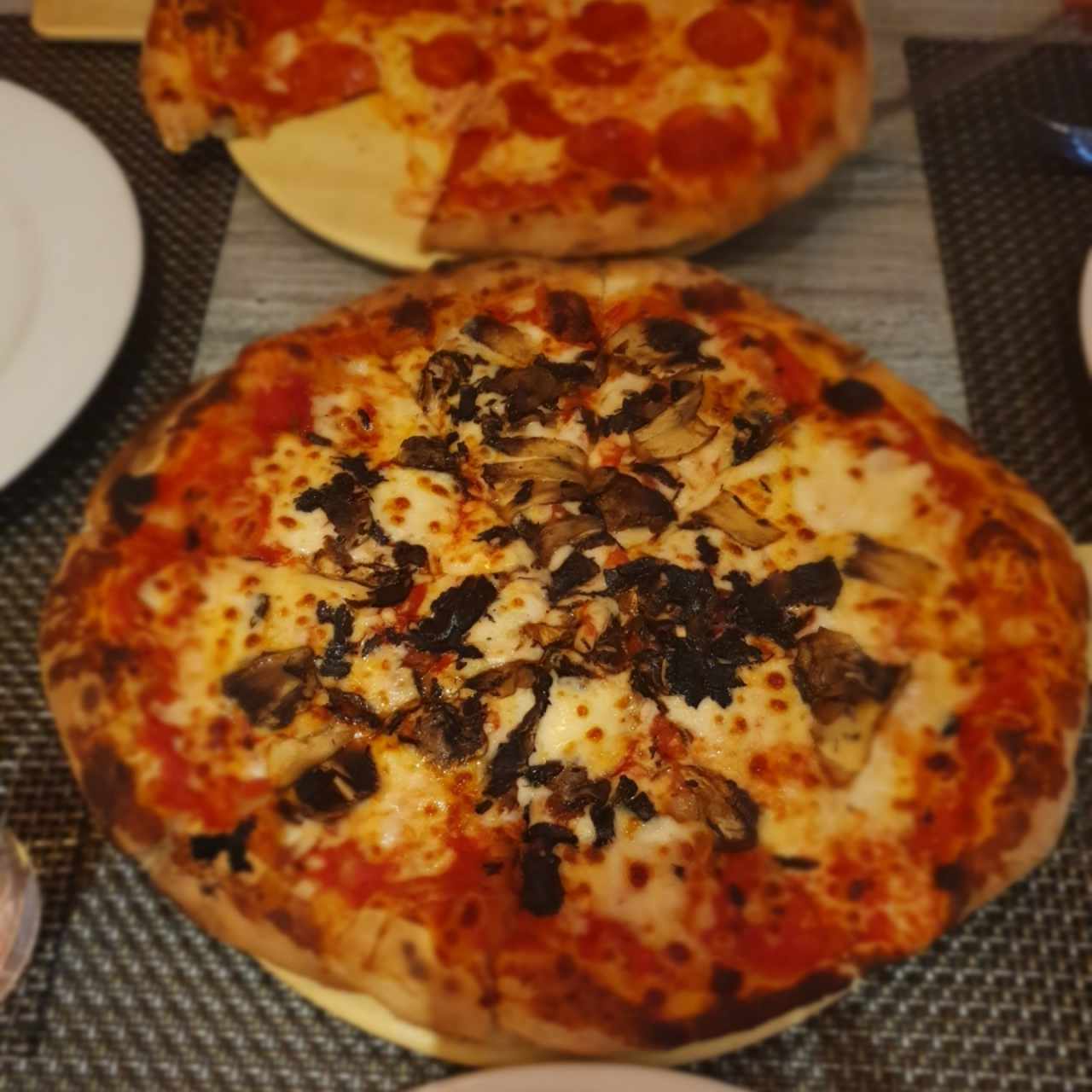 pizza de hongos 