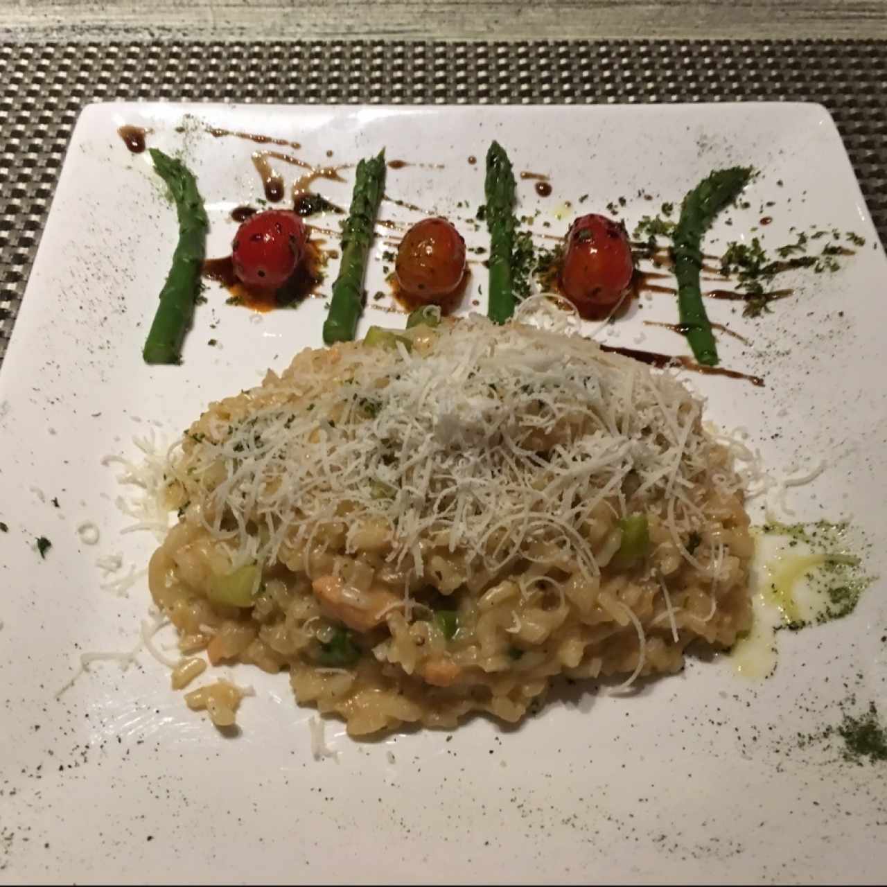 Rissotto de Salmon y Espárragos