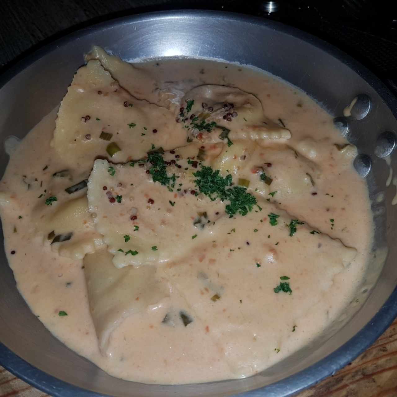 Raviolis de Salmón Ahumado