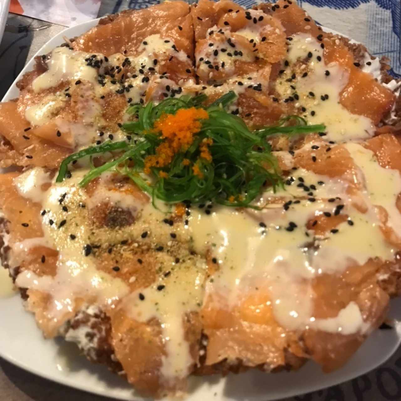 Sushi Pizza Salmon