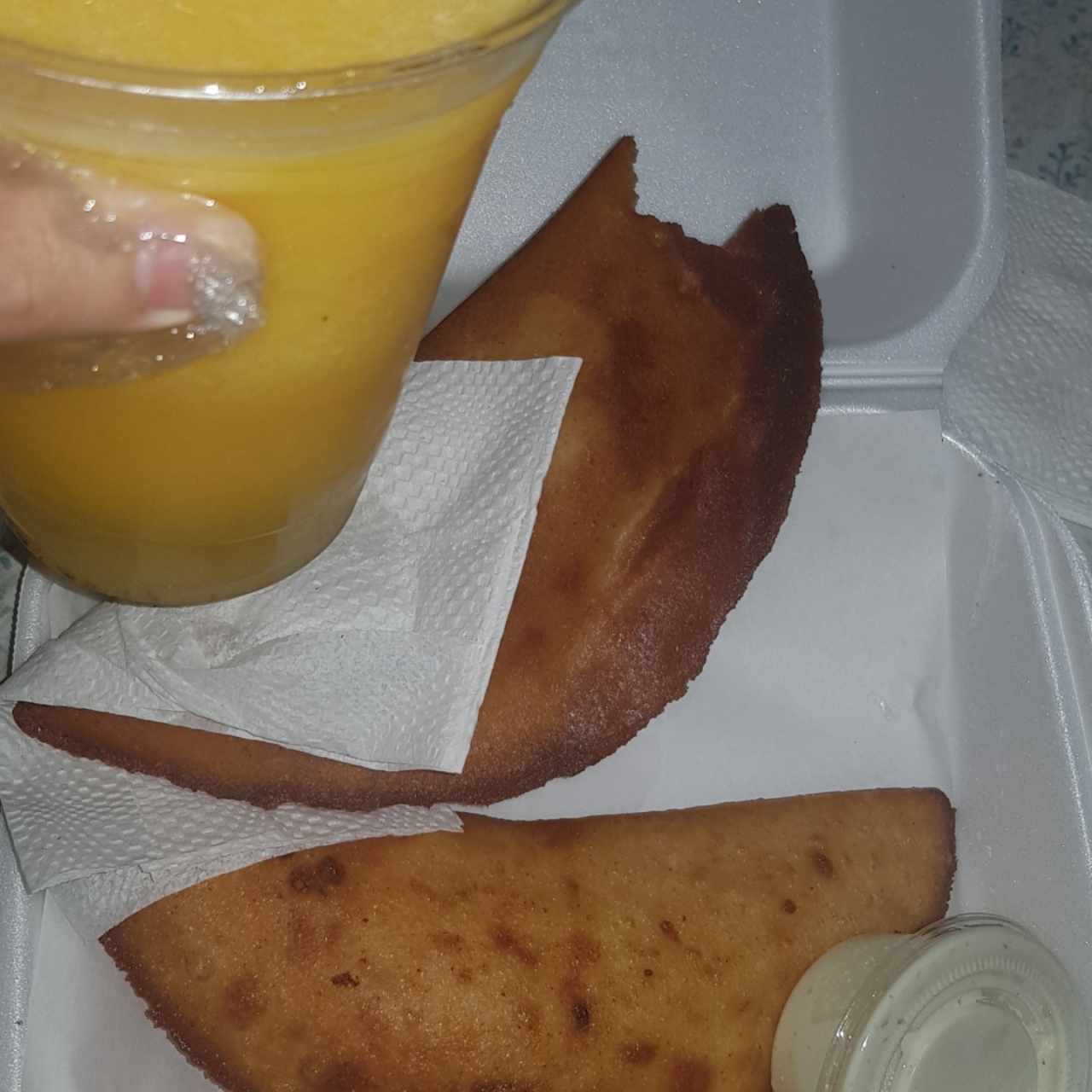 empanada de pollo y queso