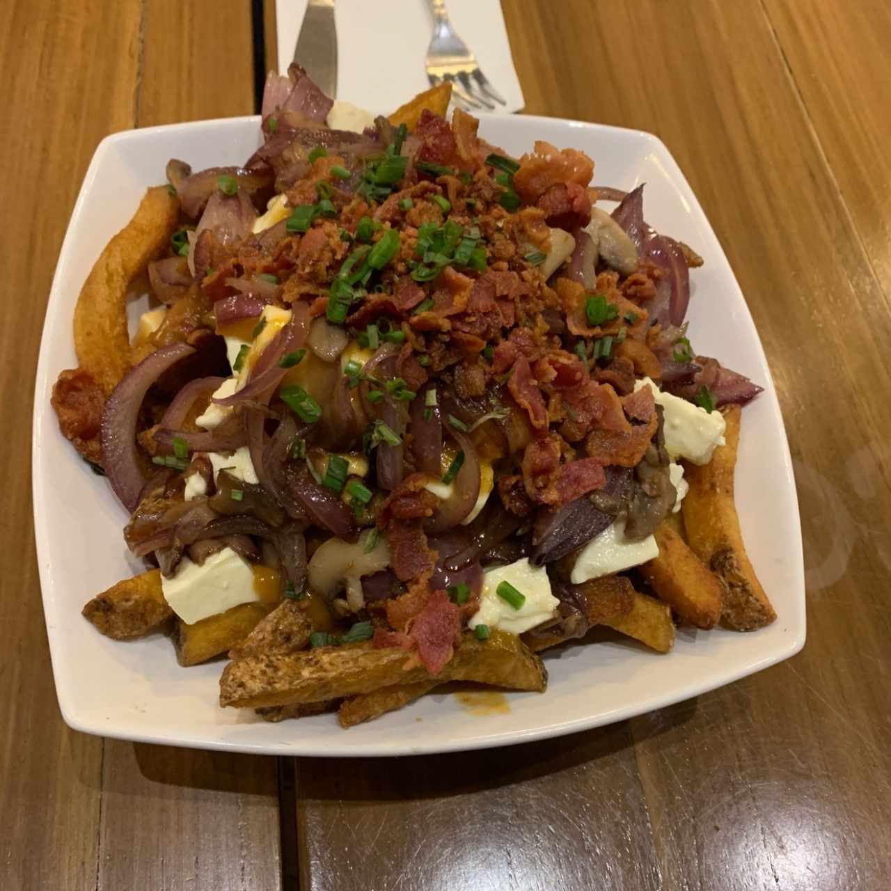 Poutine con Bacon