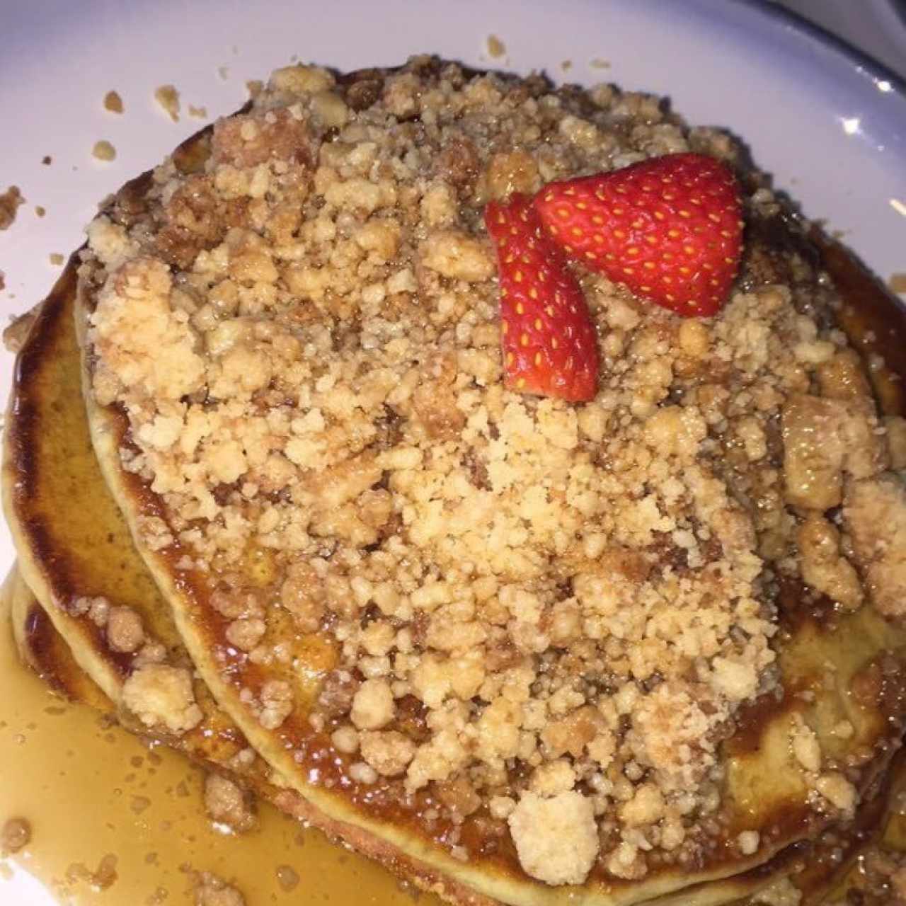 apple crumble pancake