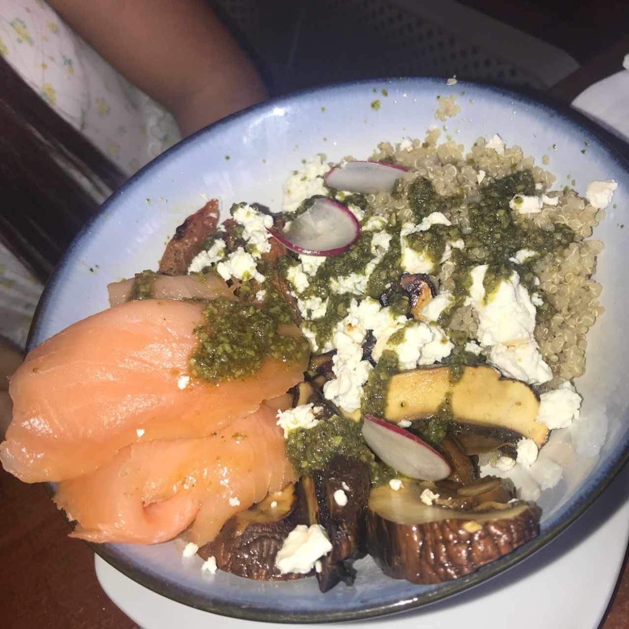 bowl Jardinero con salmon 