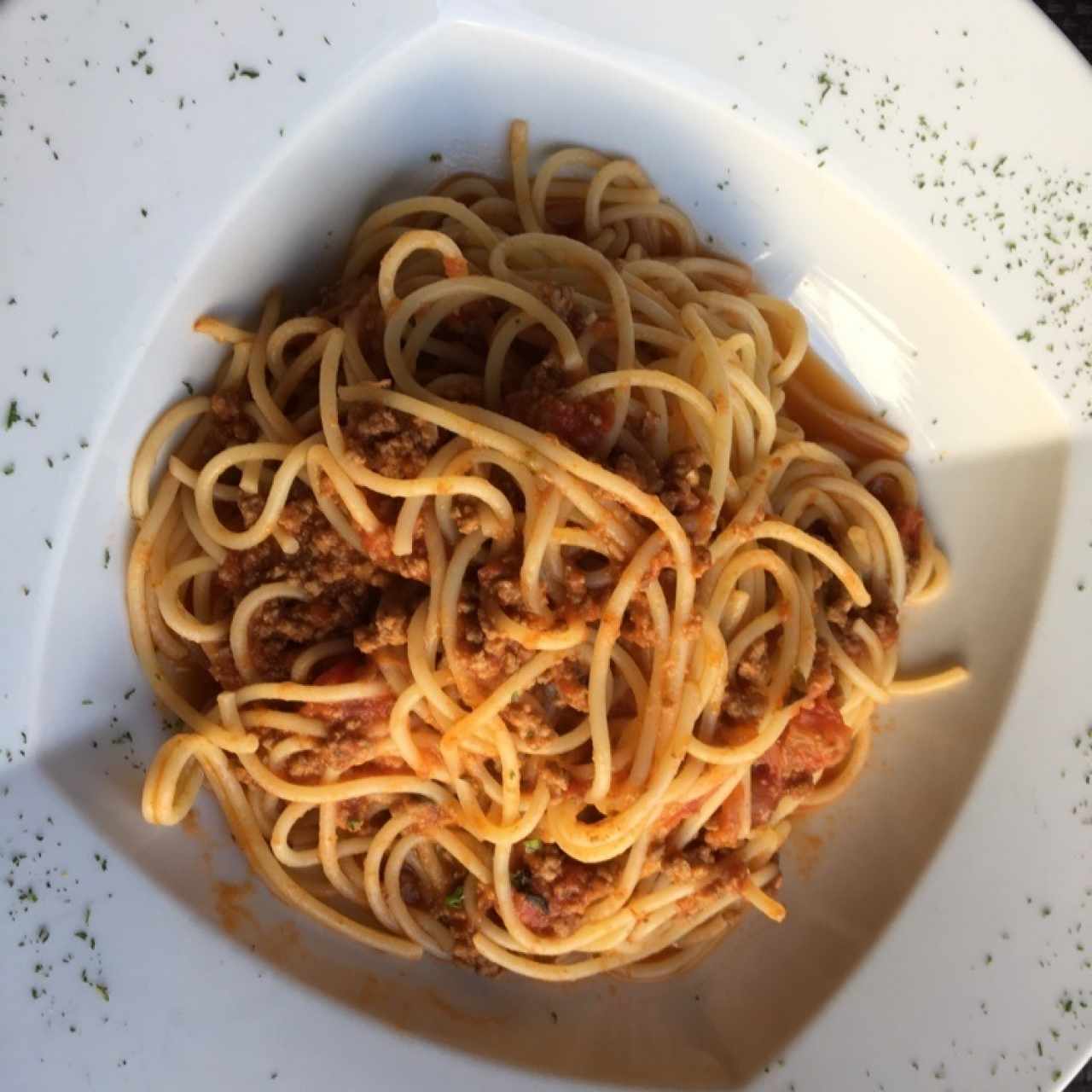 spaghetti a la boloñesa