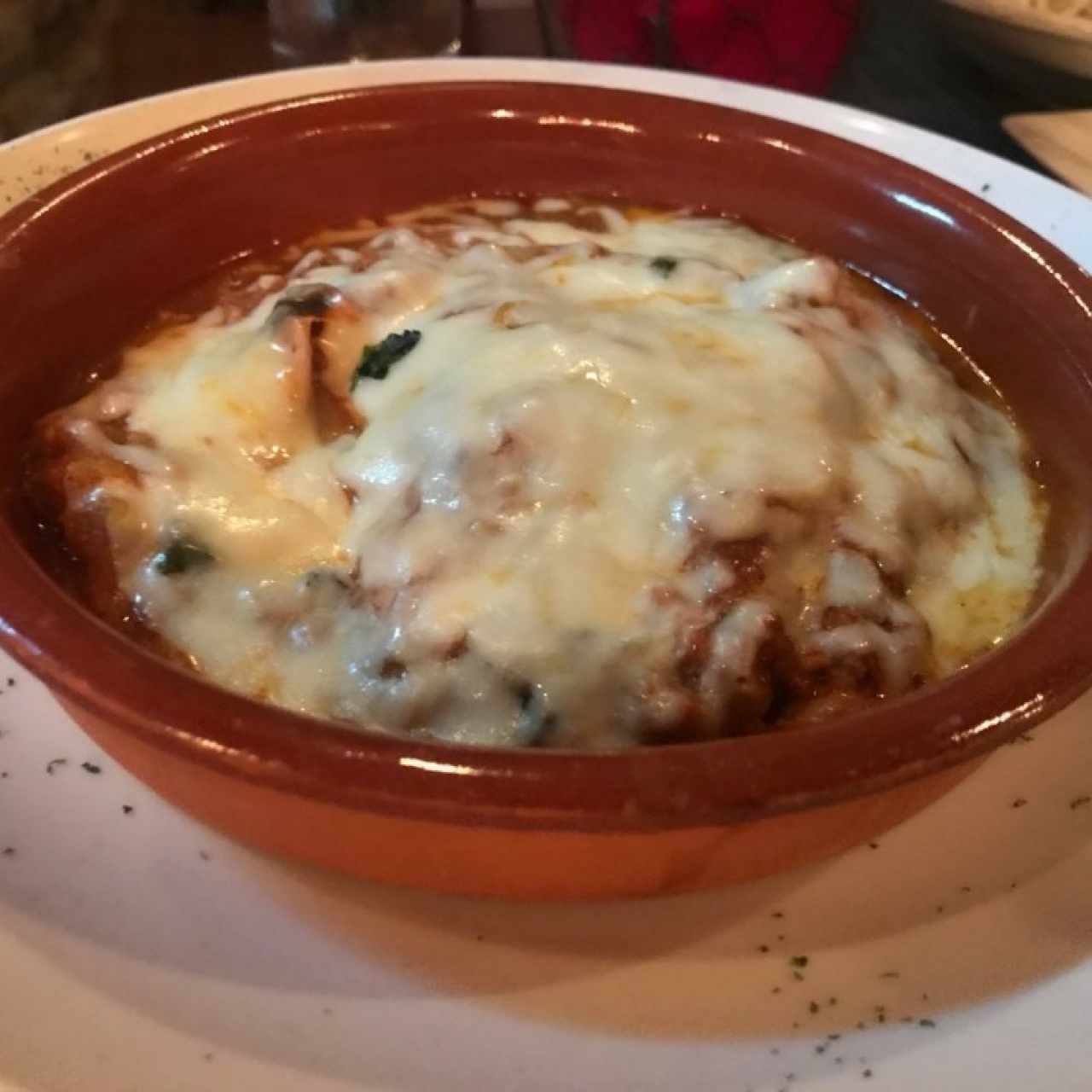 lasagna gratinada de carne