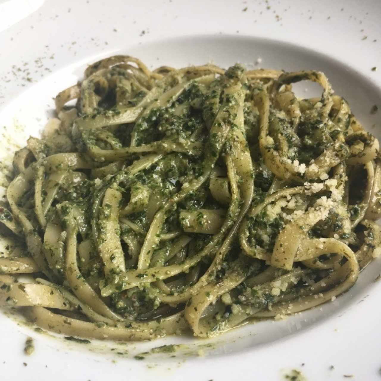 Fetuccini al pesto