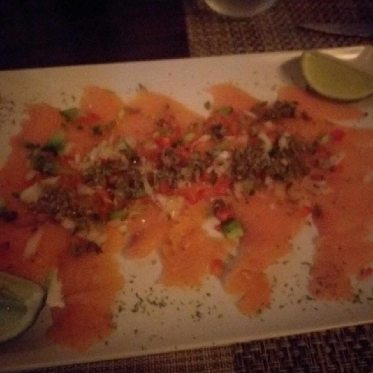 carpaccio di salmone