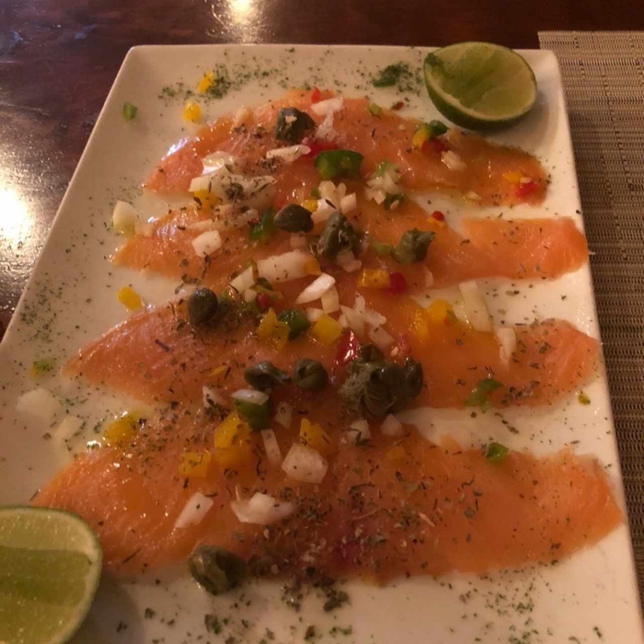 carpaccio de salmon