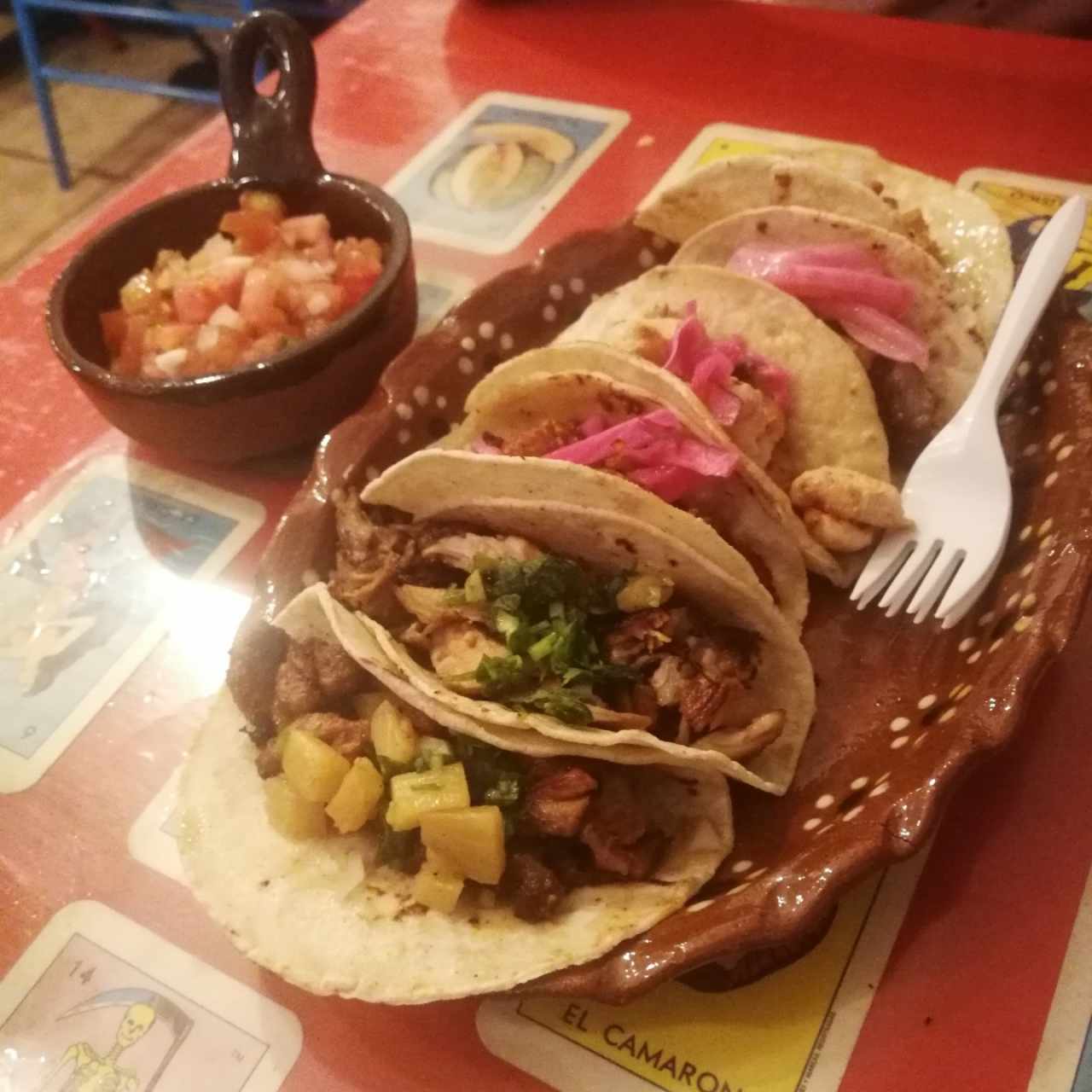 bandeja de tacos