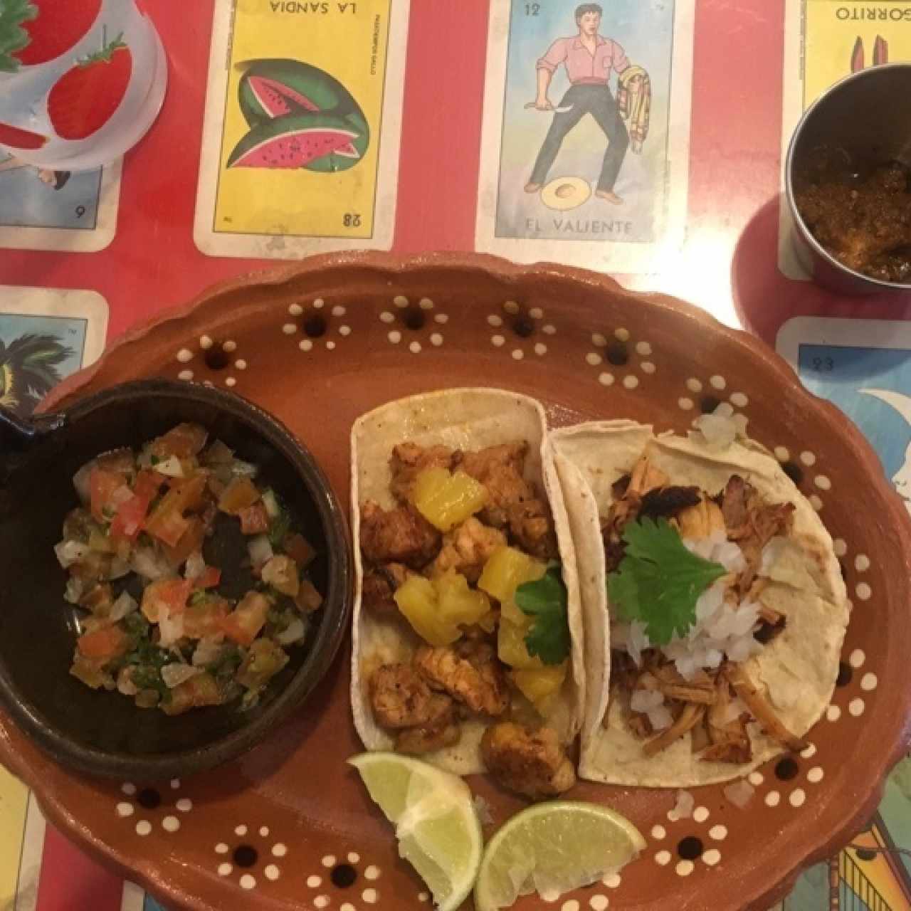 Tacos Individuales de Puerco Y Al Pastor