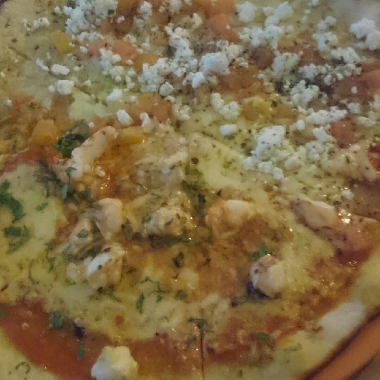 Feta y Langostinos