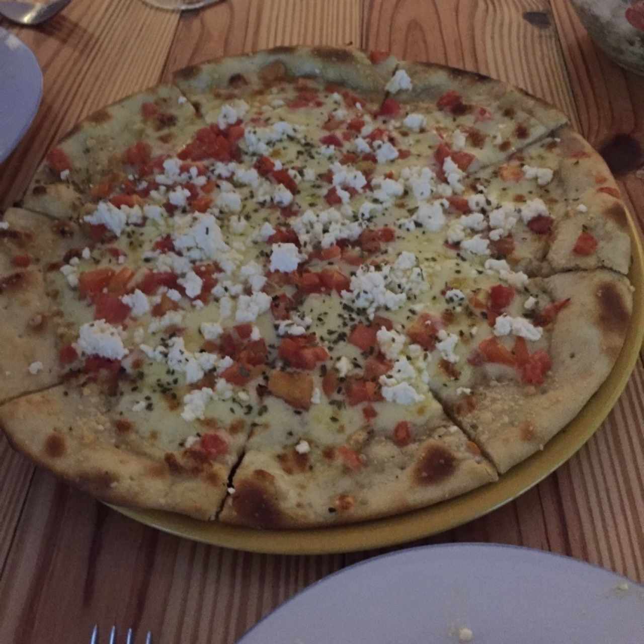 pizza de queso feta