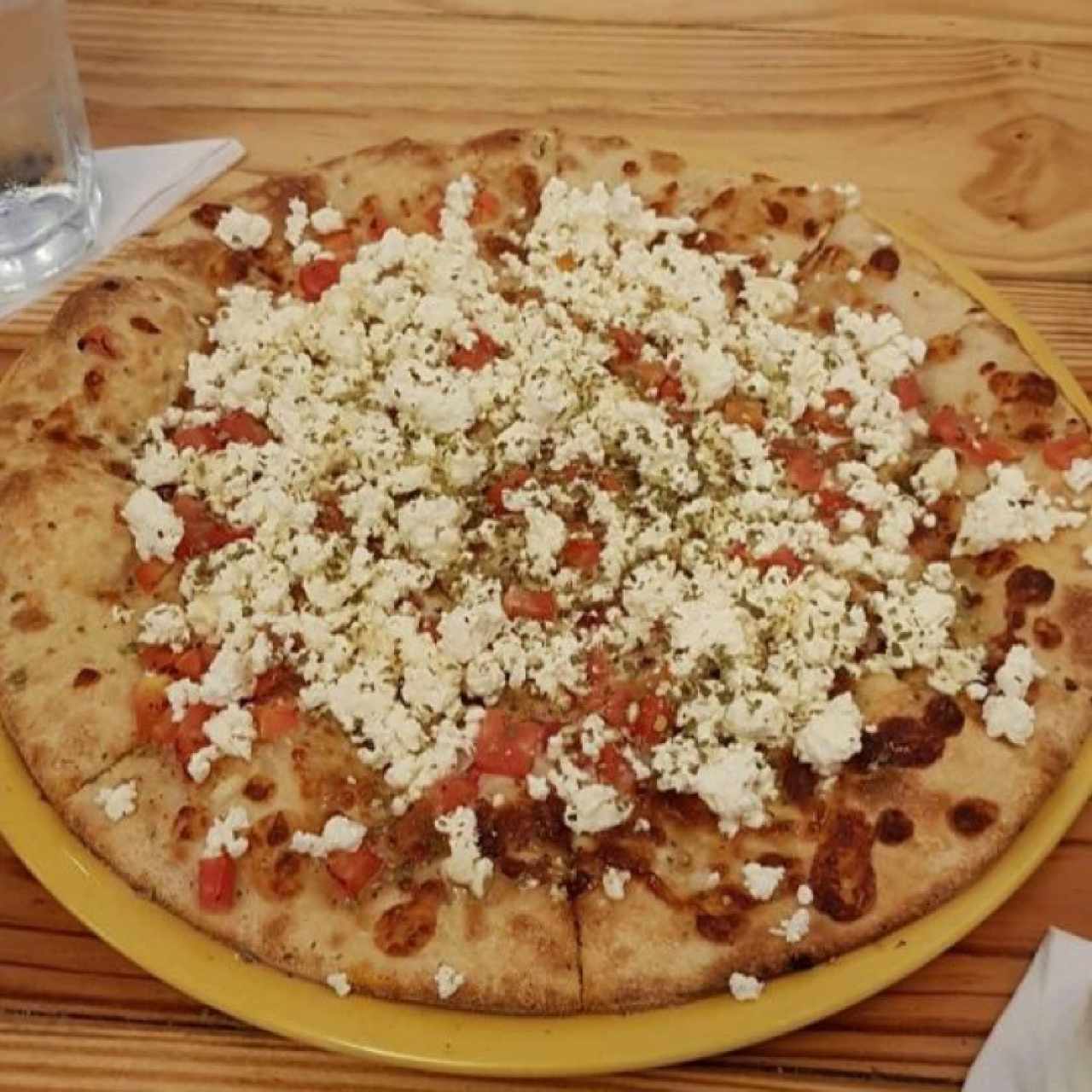 pizza de queso feta 