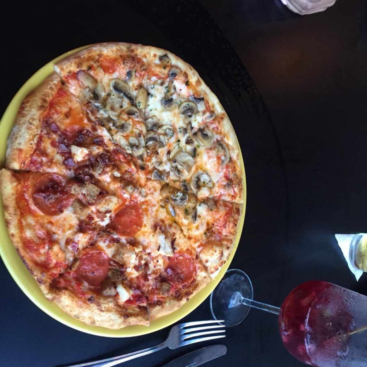 pizza al ajillo 