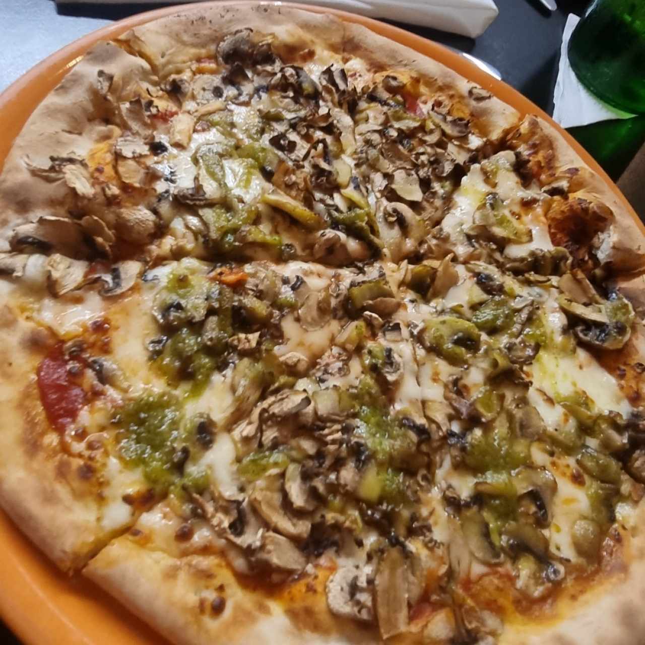 Pizzas - Champiñones al ajillo