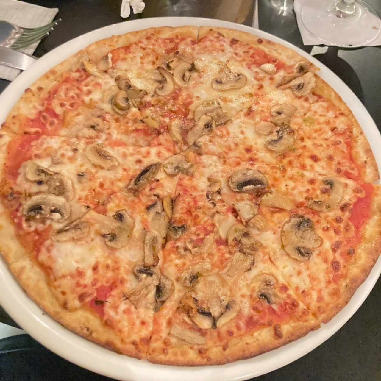 Pizzas - Champiñones al ajillo