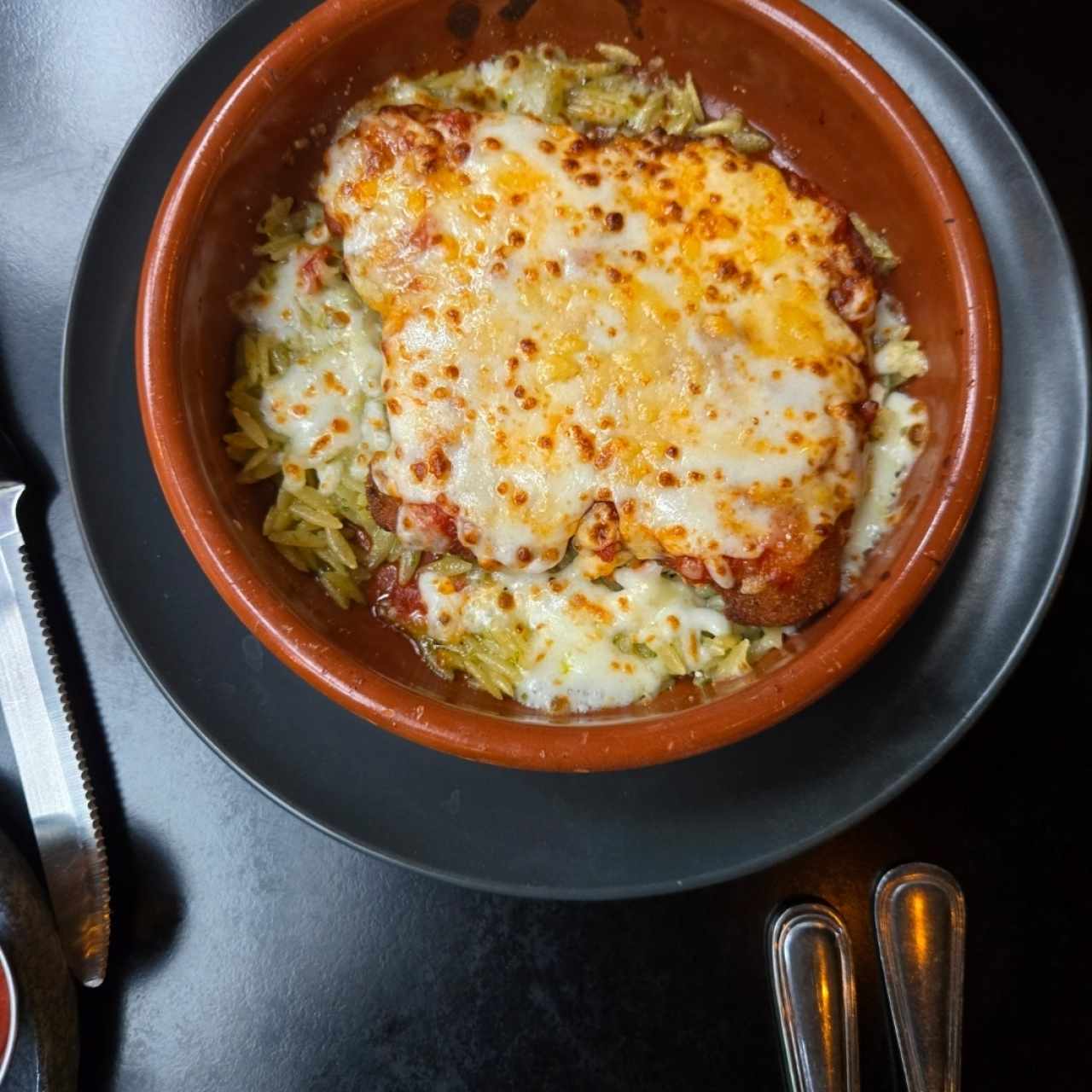 Milanesa de Pollo a la parmigiana