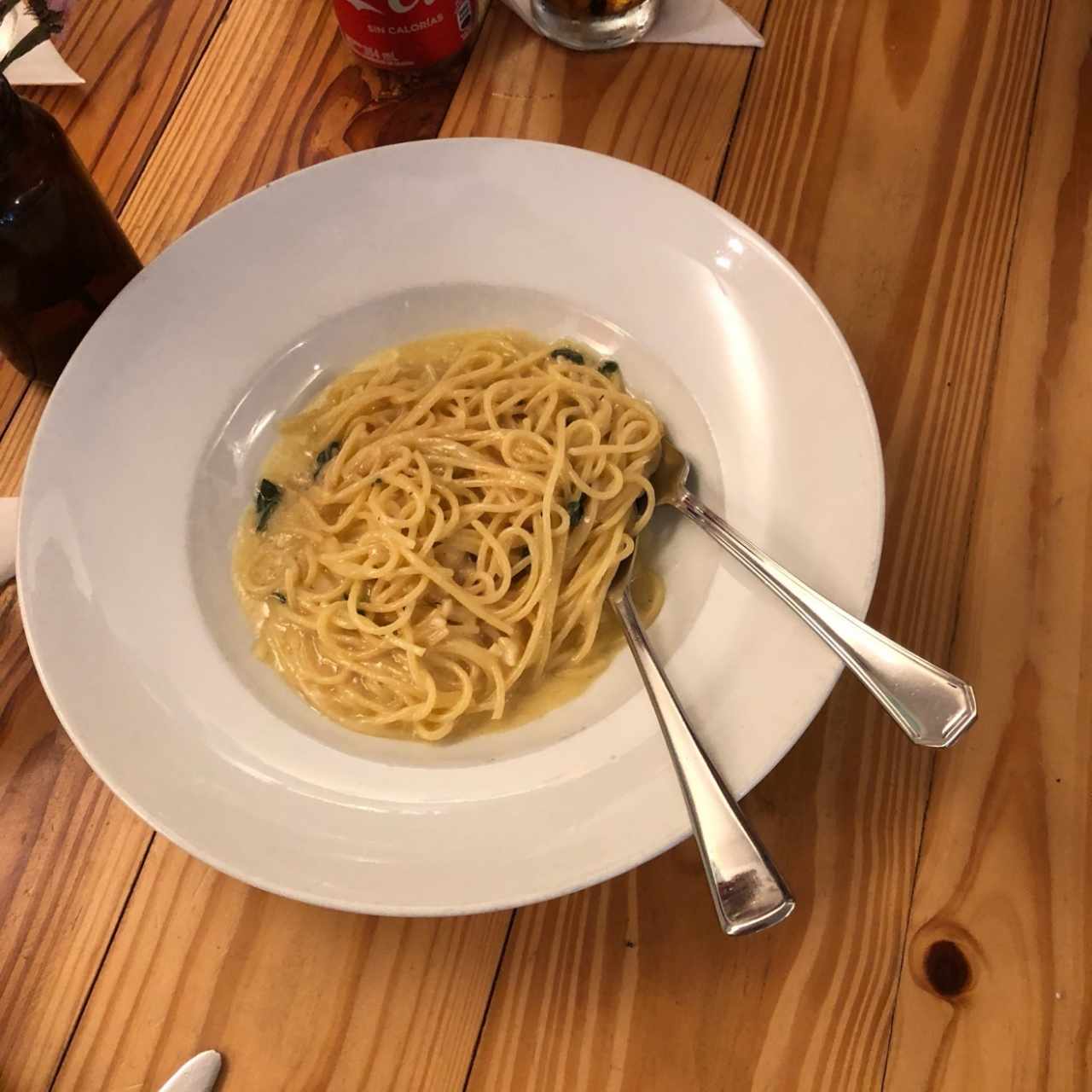 spaghetti parmesano al olio