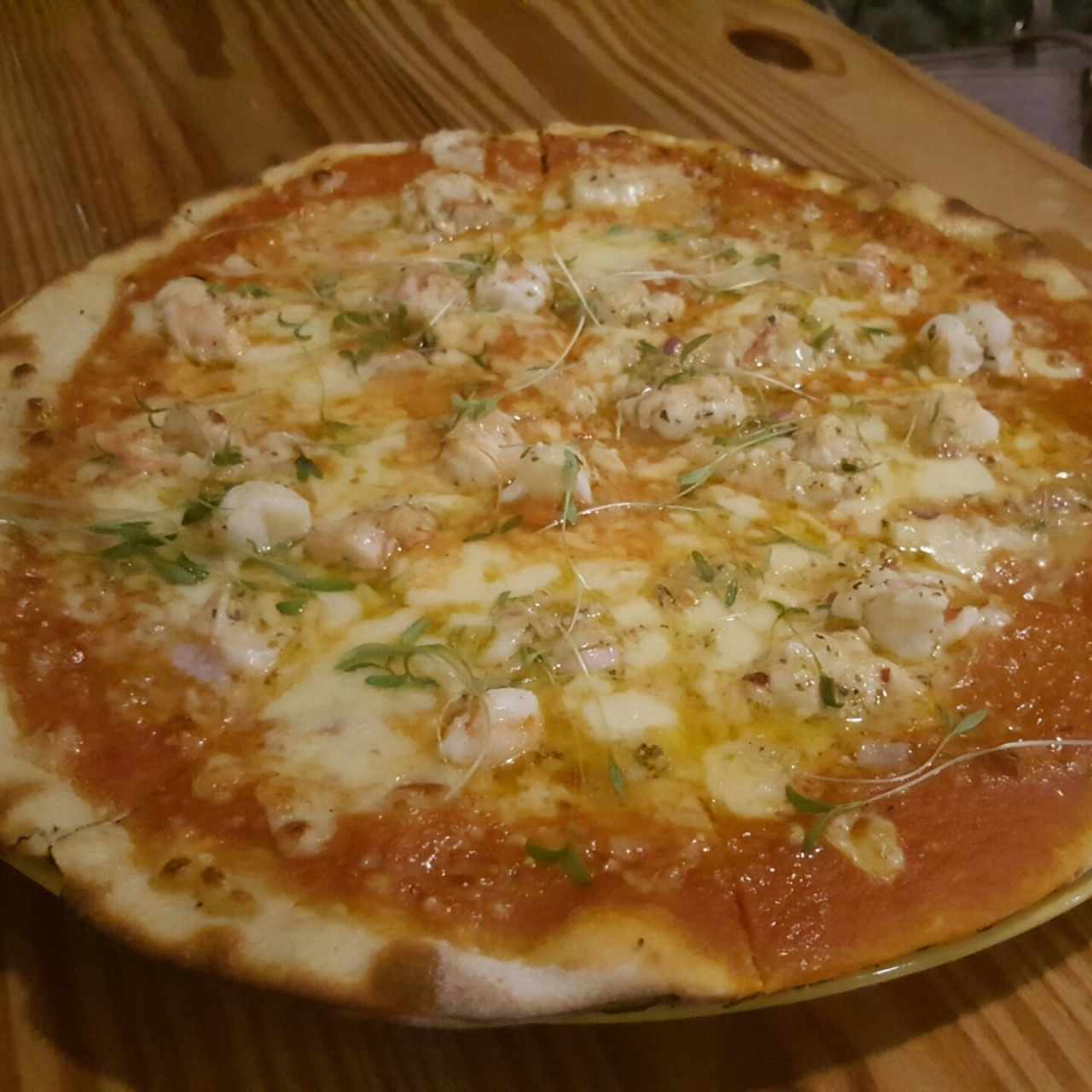 pizza de langostino