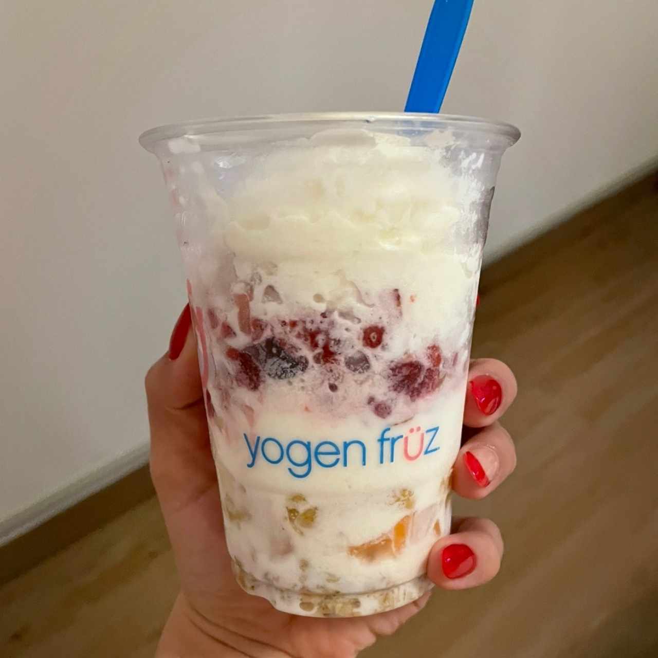 Parfait con yogurt natural 