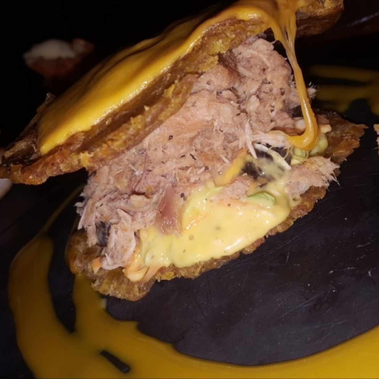 Hamburguesa de Patacón Pulled Pork