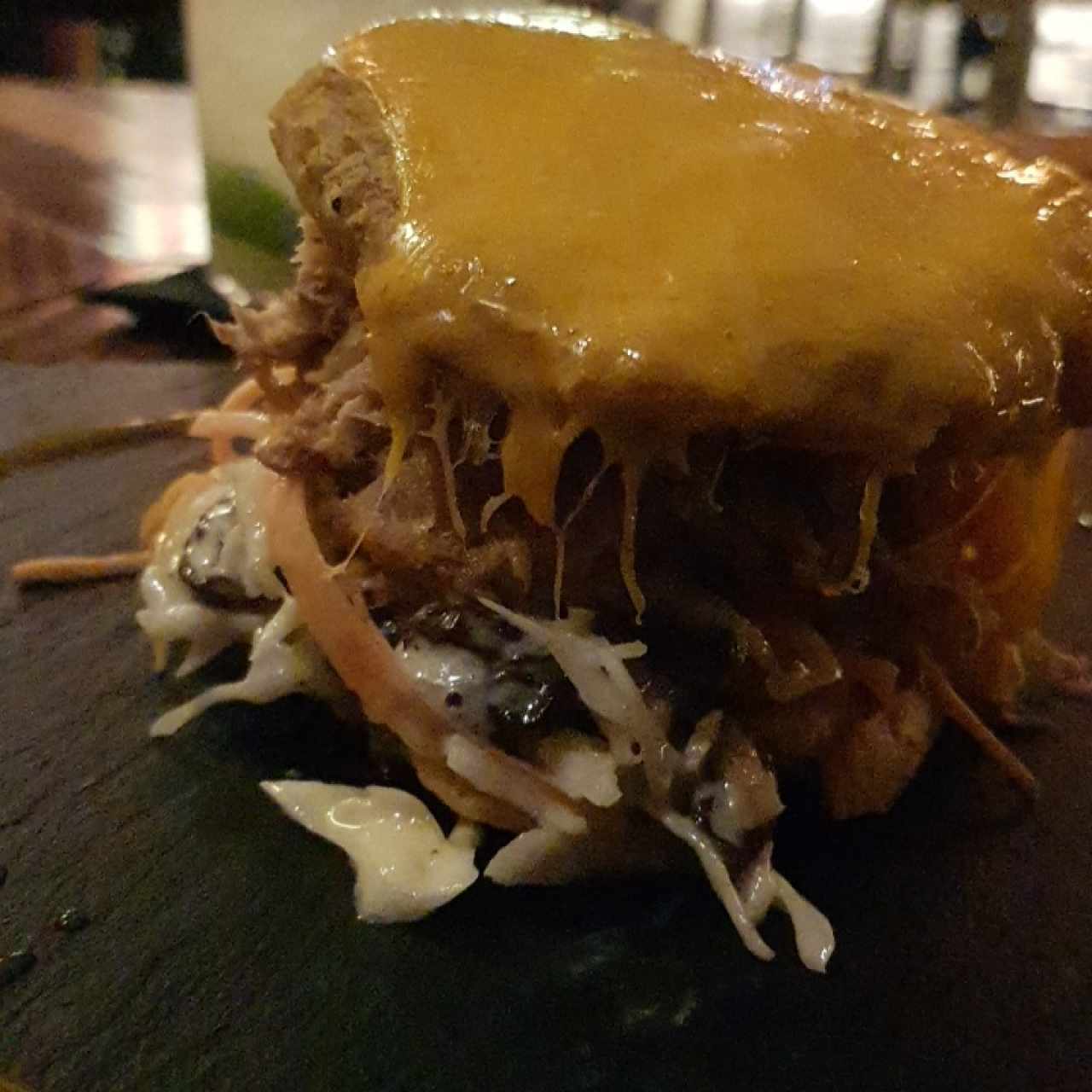 Hamburguesa de Patacón Pulled Pork