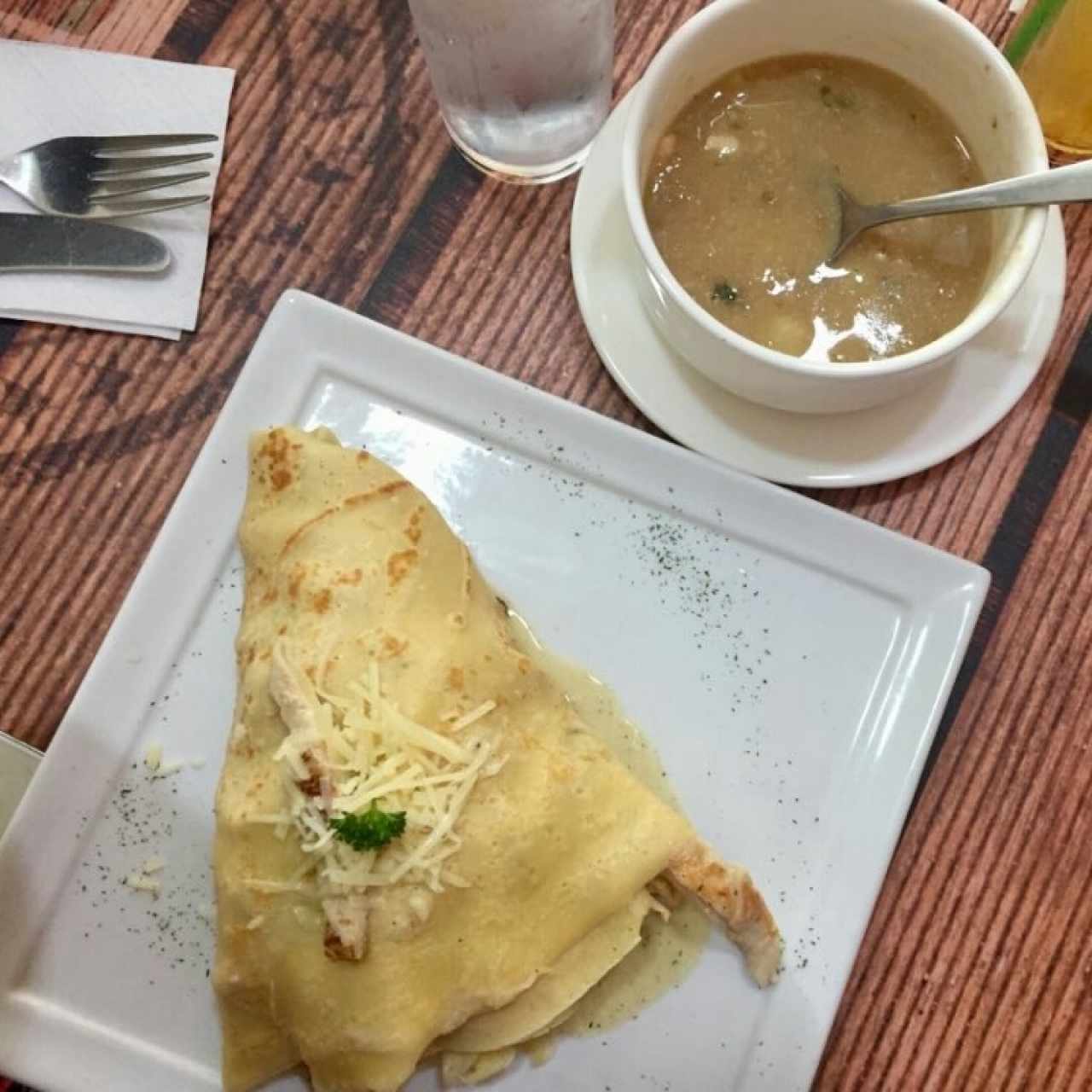 crepe de pollo