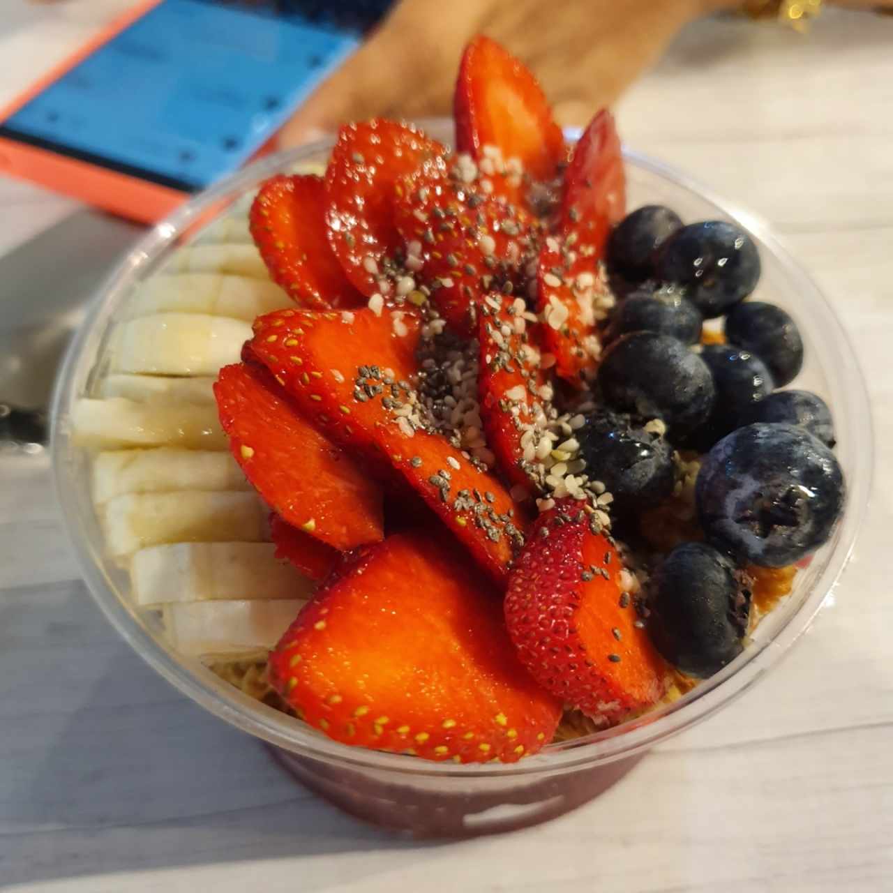 acai bowl con miel