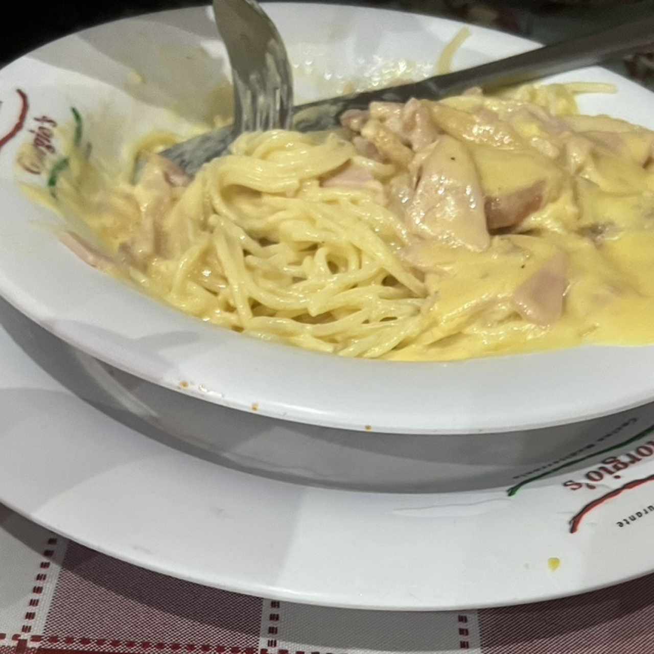 Spaguettini a la Carbonara