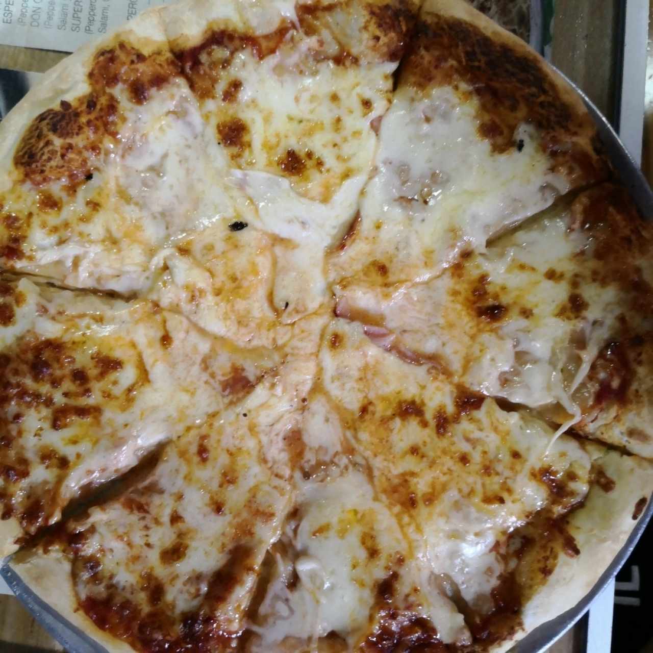 pizza de mozzarella