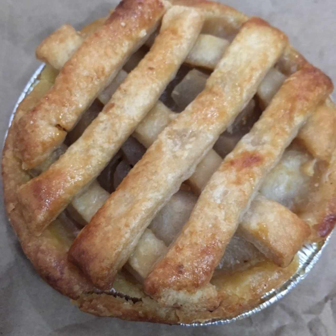 Mini pie manzana