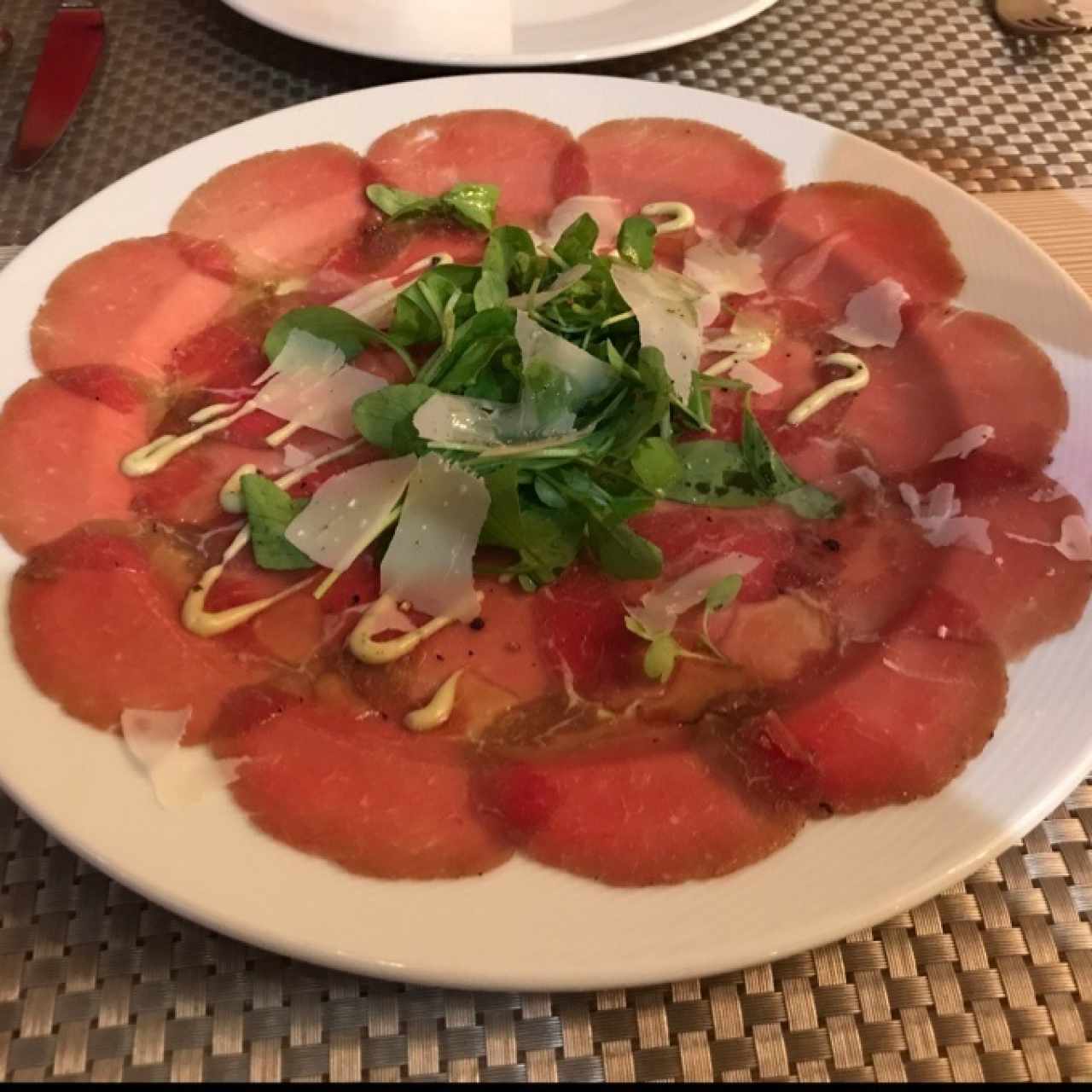 Antipasti - Carpaccio di manzo