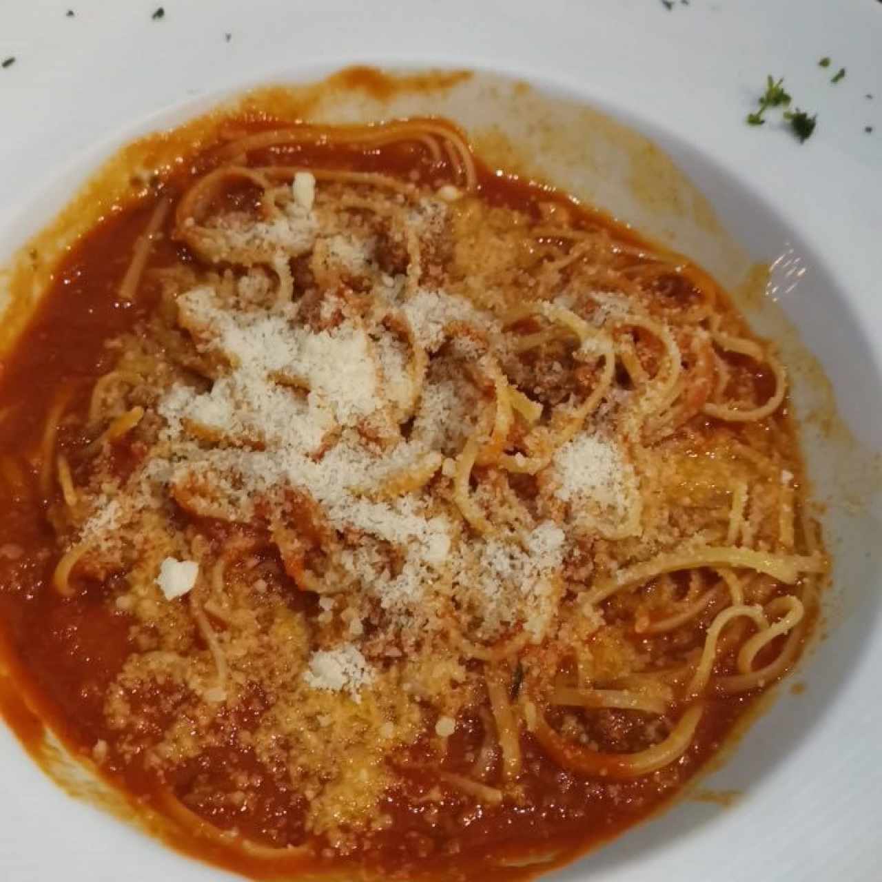 Pasta a la bolognesa 