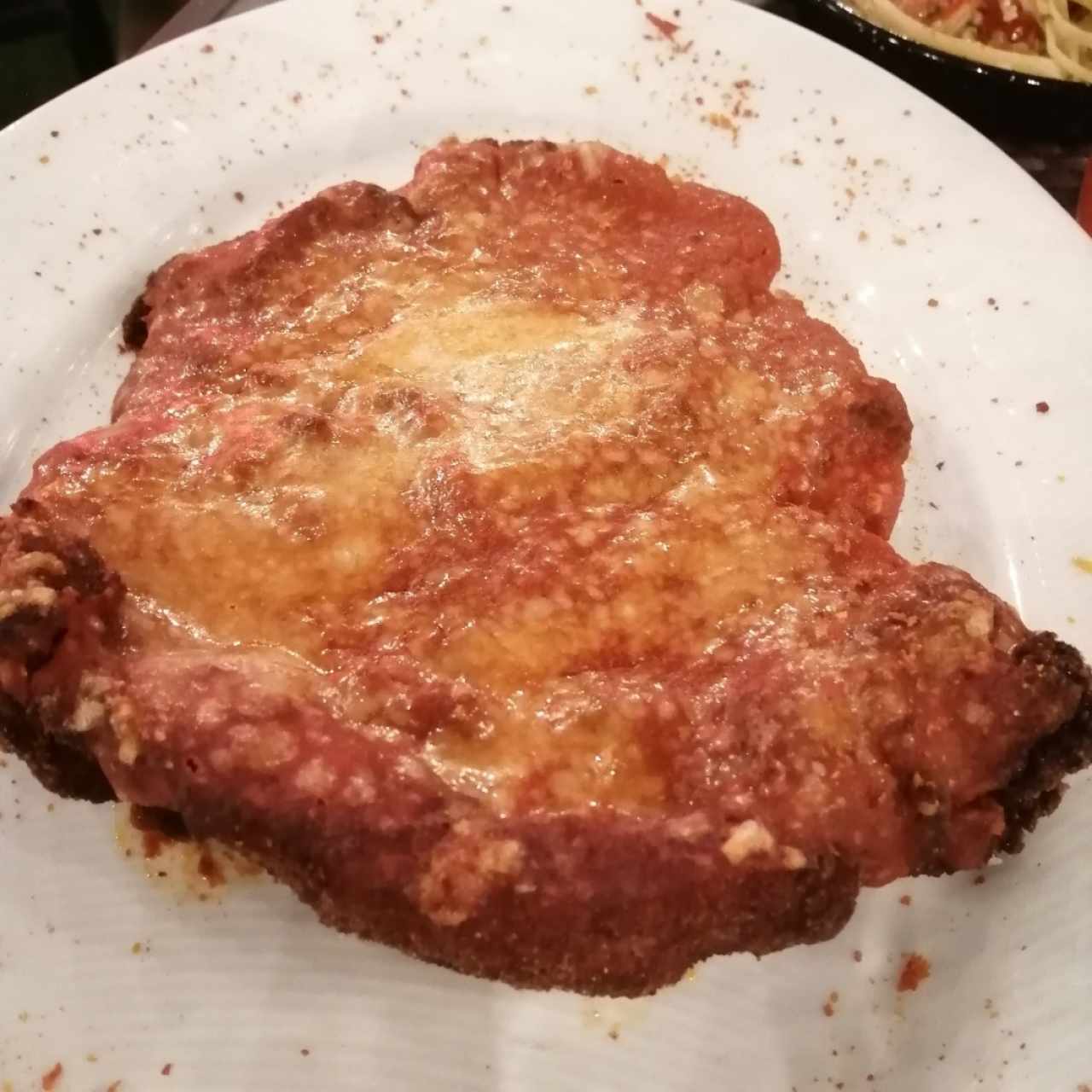 Segundo Plato - Milanesa Pollo Parmigiana