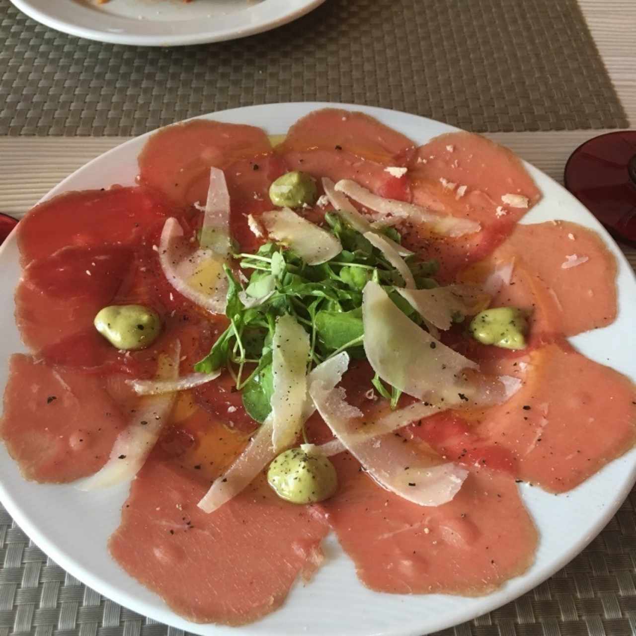 carpaccio de res