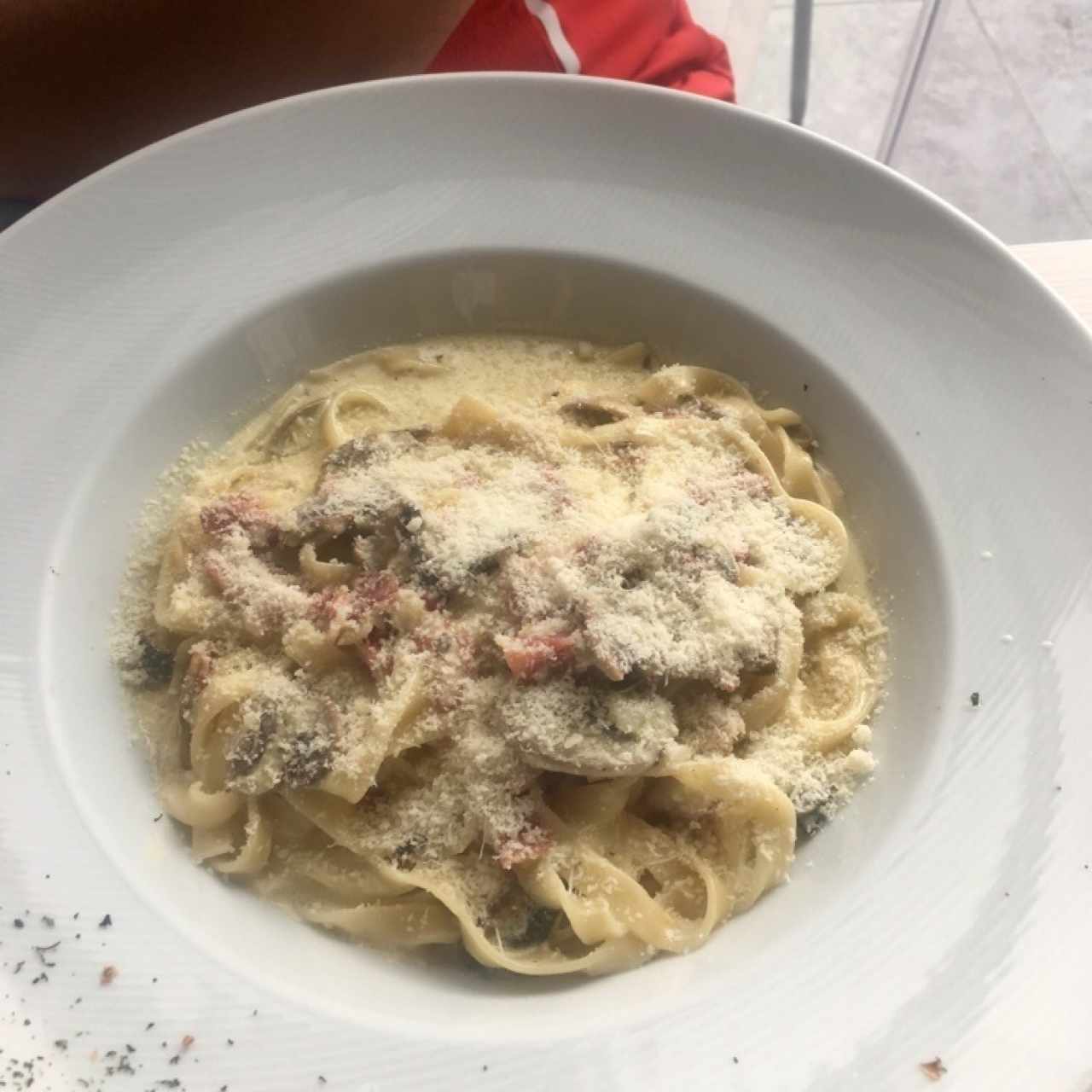 pasta con jamon serrano