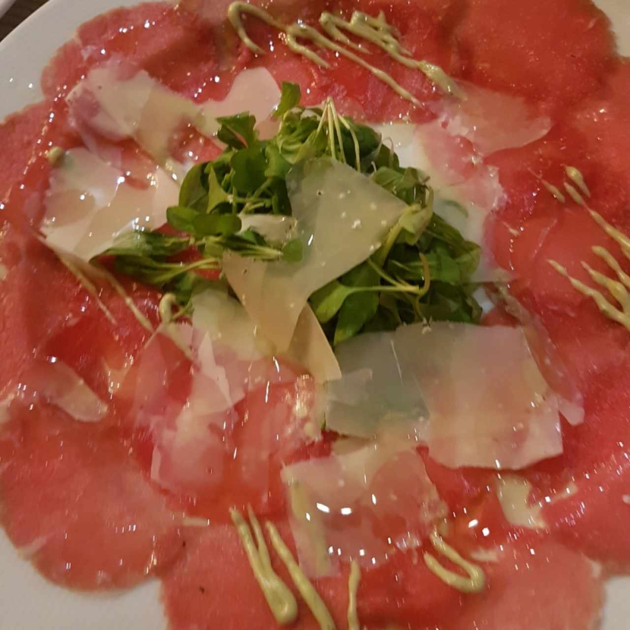 carpaccio de res