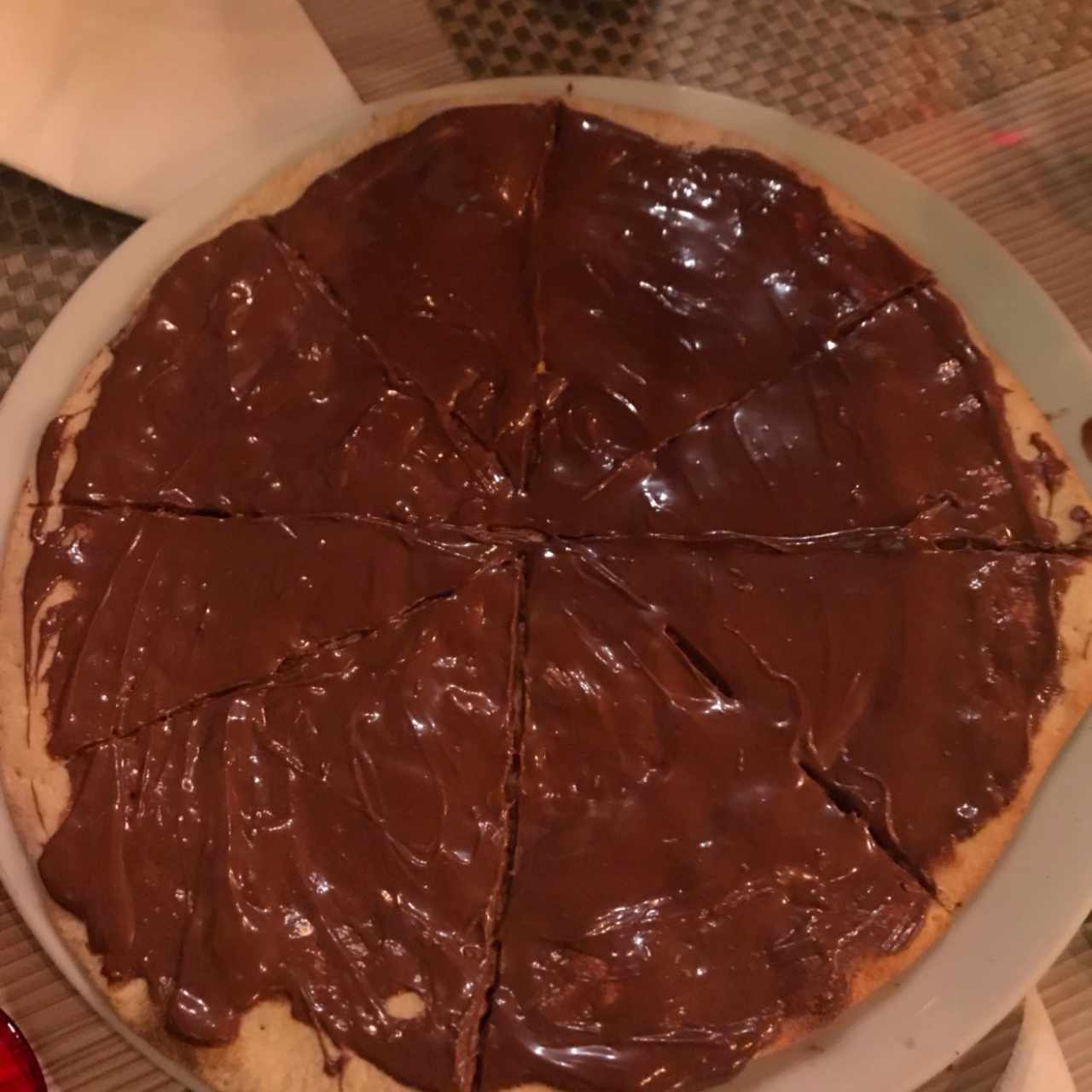 pizza de nutella