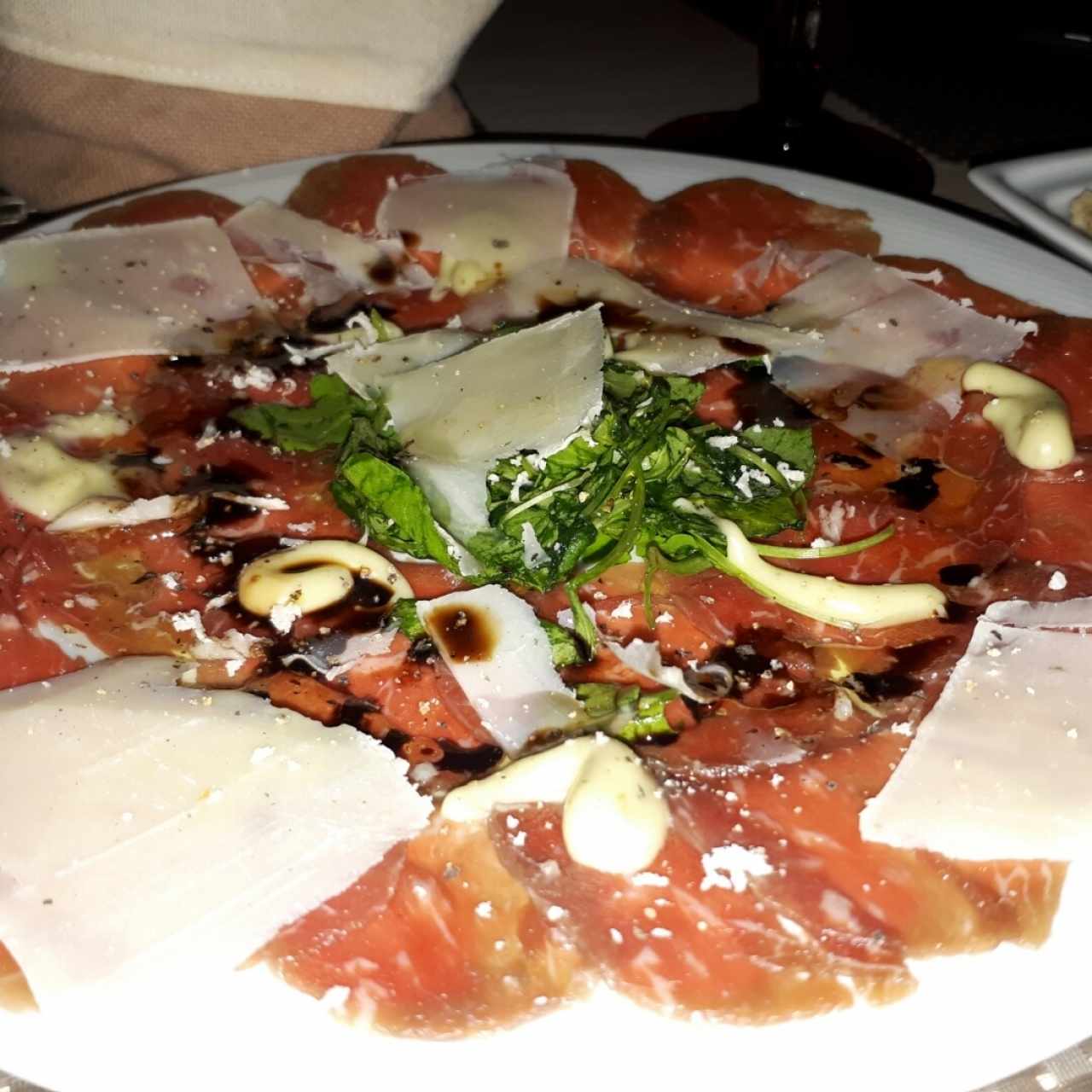 carpaccio de res