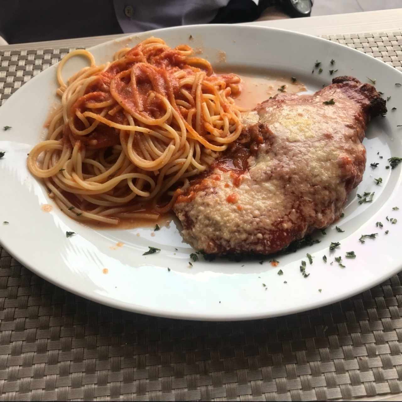 Pollo a la parmiggiana