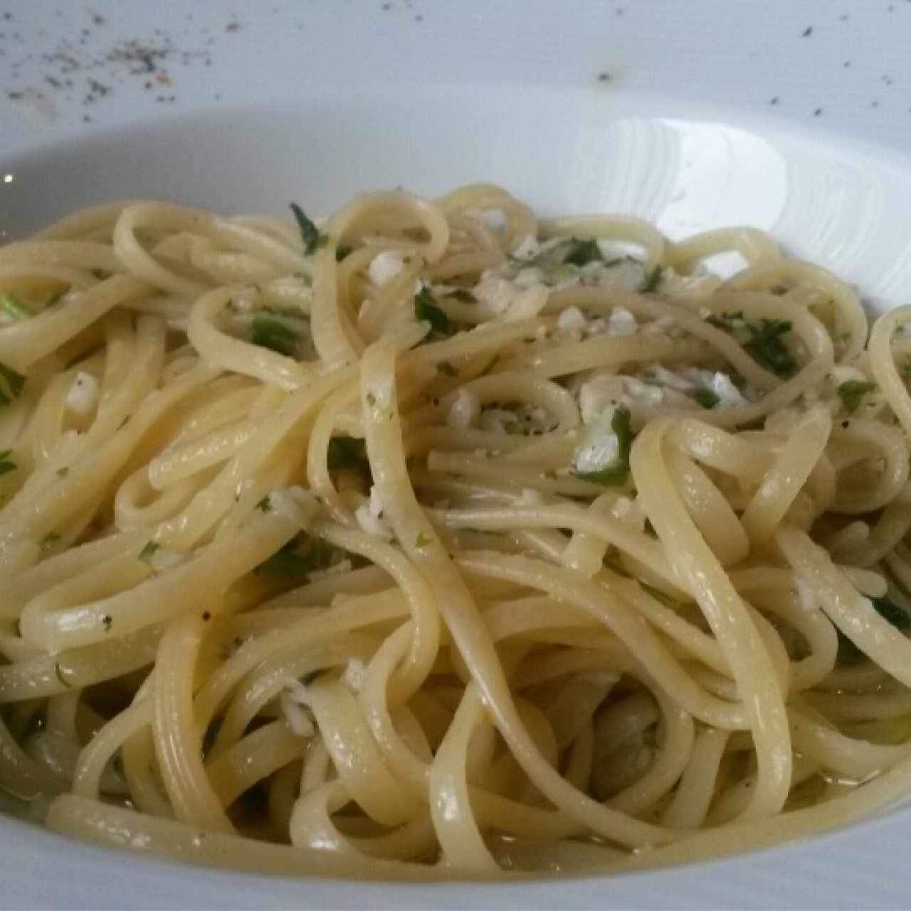 Linguini al olio