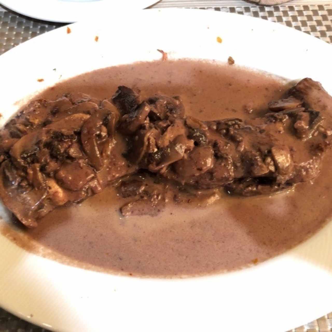 Filete reducción en vino