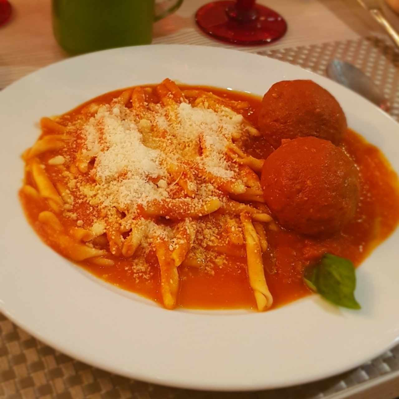 Pastas con albondigas